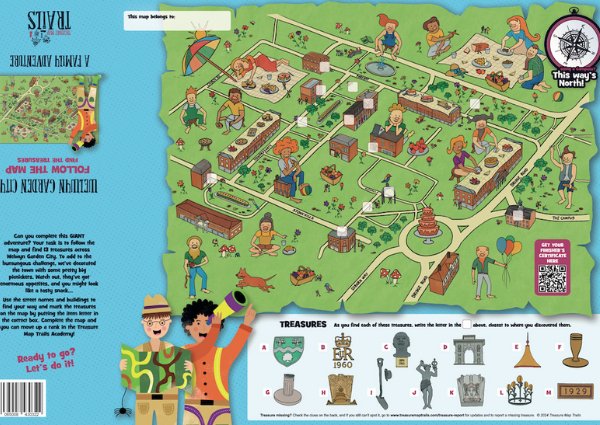 Welwyn Garden City: A Giant's Picnic Treasure Map Trail – Treasure