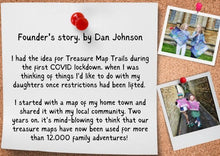 Load image into Gallery viewer, Treasure Map Trails founders story
